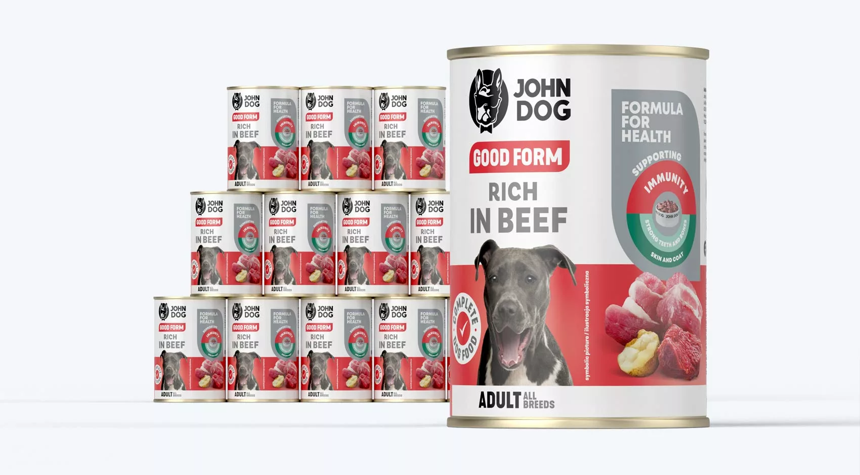 John Dog Good Form wołowina adult 400 g