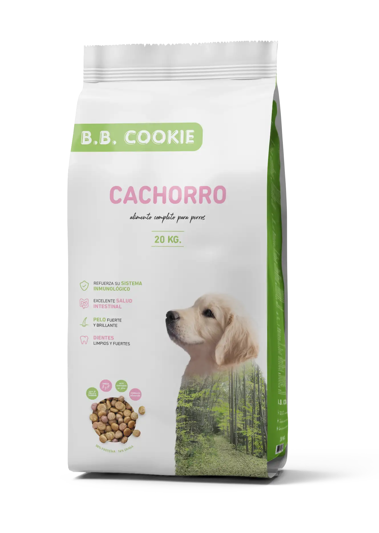 B.B Cookie B.b. Cookie cielęcina, kurczak puppy 20 kg