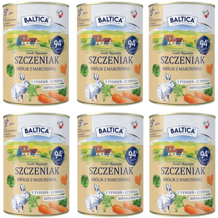 Baltica Smaki Regionów królik puppy 400 g × 6