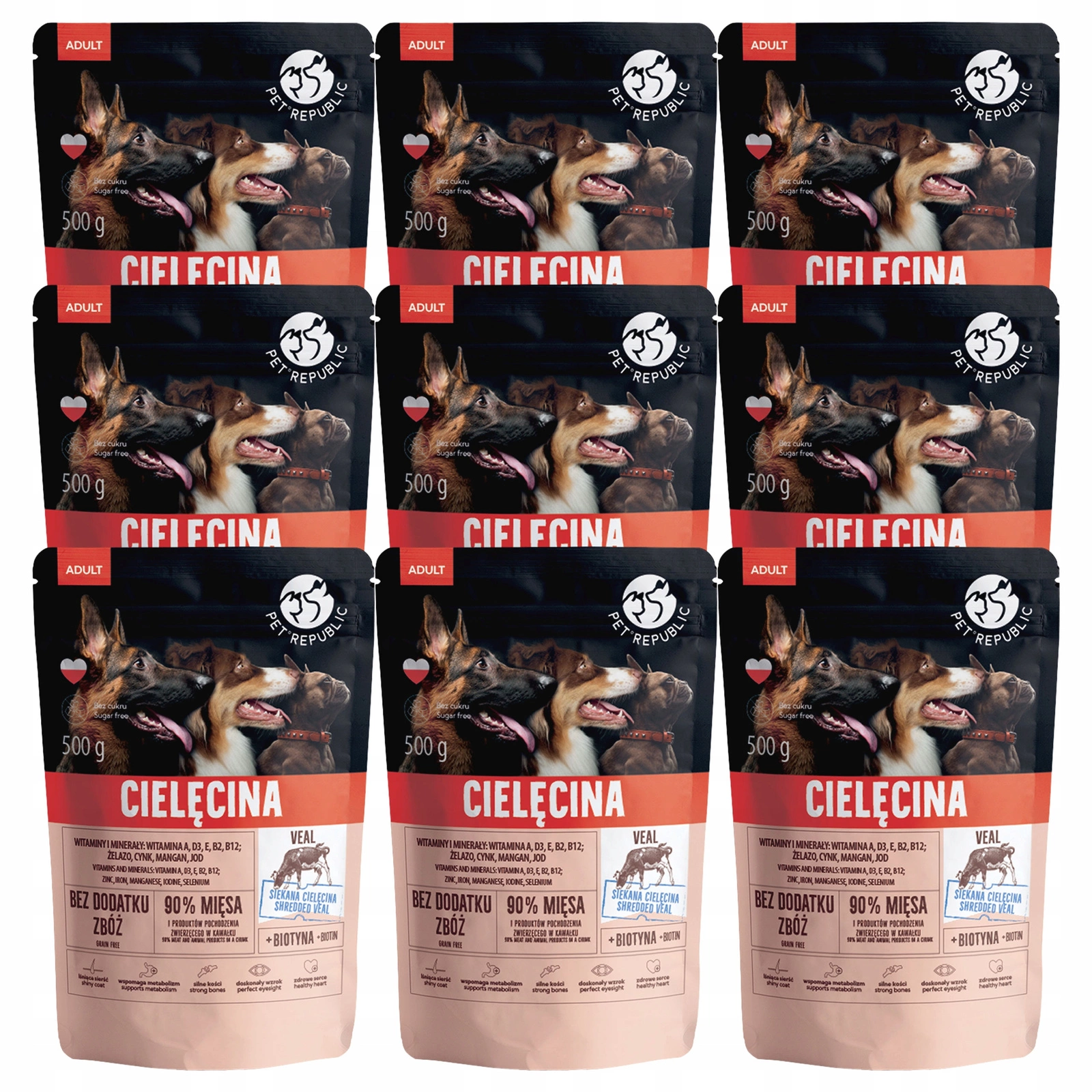 Pet Republic cielęcina 500 g × 9