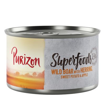 Purizon Superfoods dzik, śledź 140 g × 6