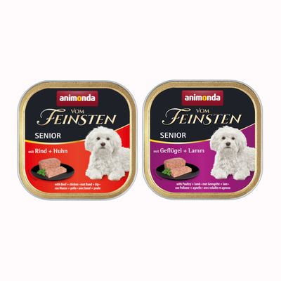 Animonda Vom Feinsten Senior dwa smaki 150 g × 24