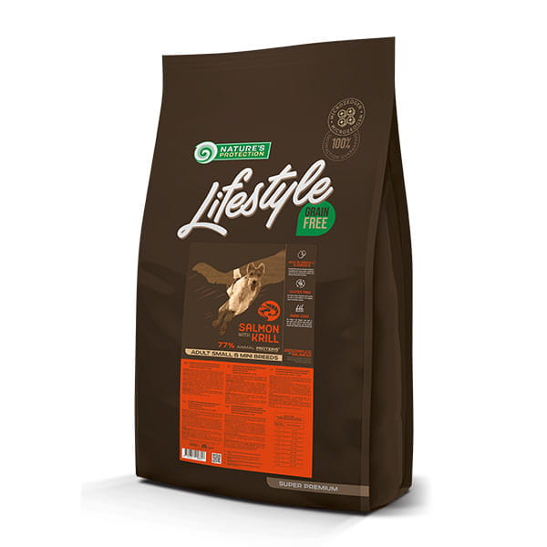 Nature's Protection Lifestyle łosoś, kryl adult małe rasy 10 kg