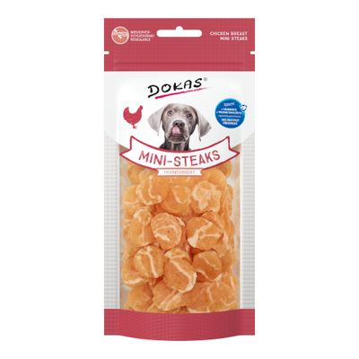 Dokas Mini Steaks dorsz, kurczak małe rasy 50 g × 2