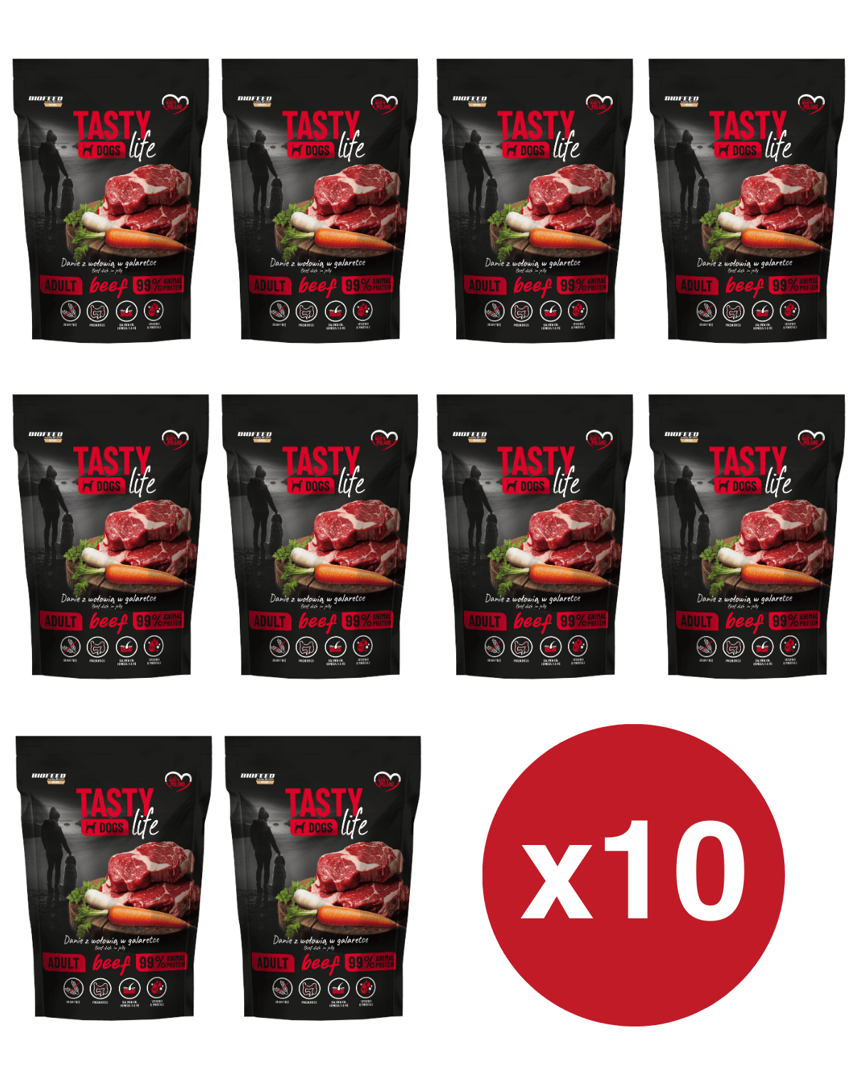 BioFeed wołowina adult 500 g × 10