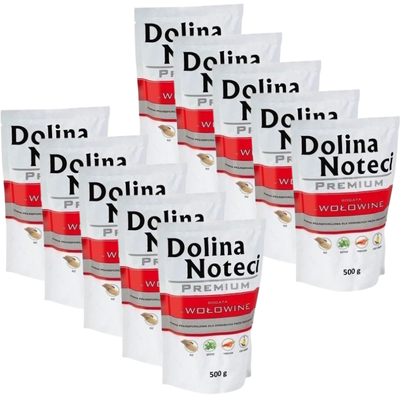 Dolina Noteci Premium wołowina adult 500 g × 10