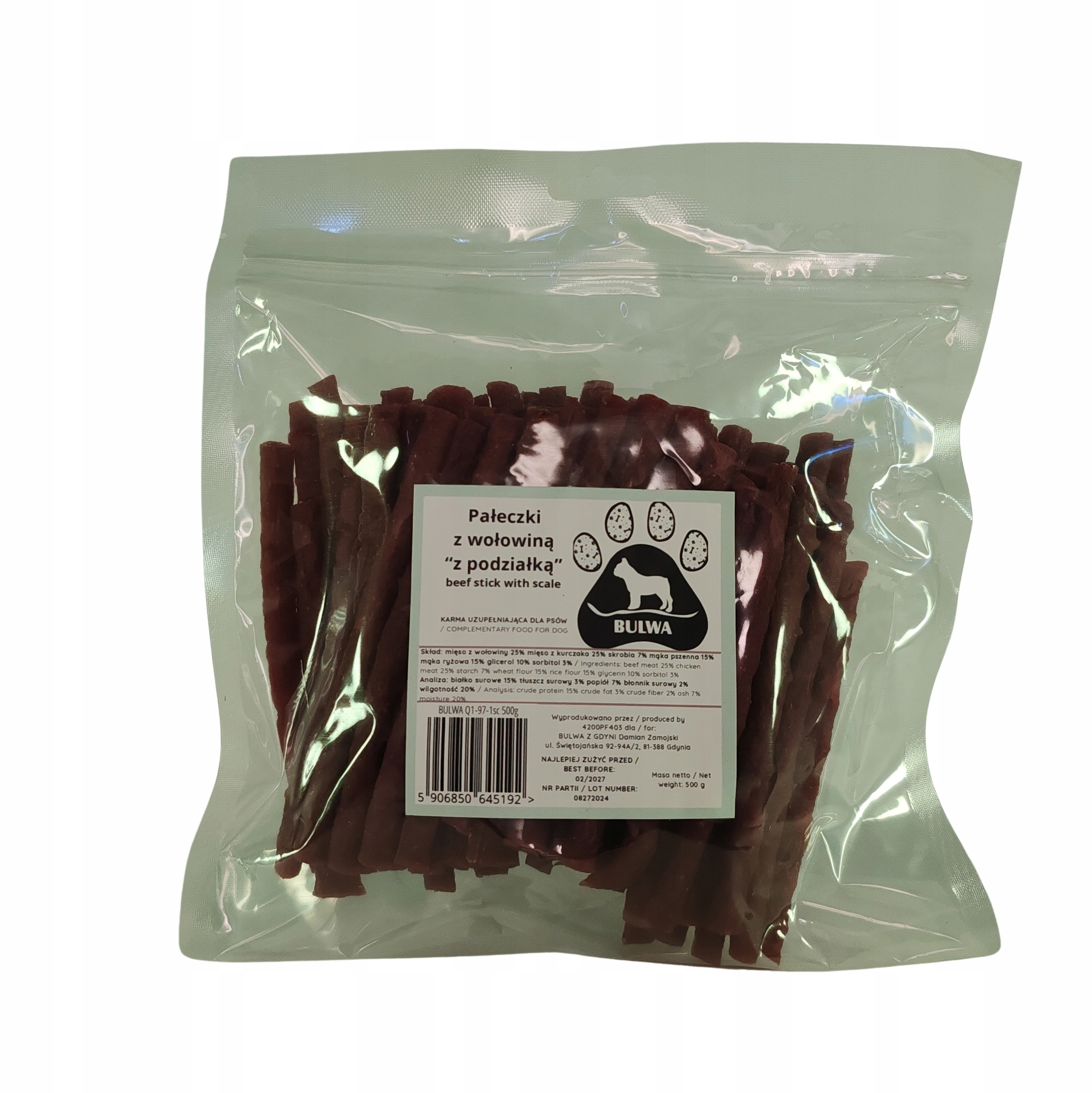 Bulwa kurczak, wołowina 500 g