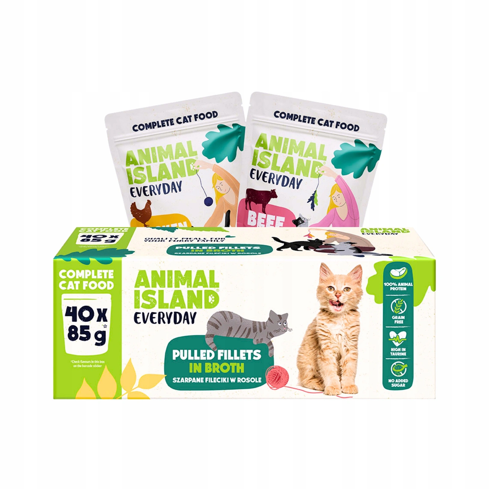 Animal Island Everyday mix smaków w bulionie 85 g × 40