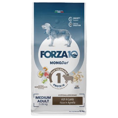 Forza10 MonoDiet jagnięcina średnie rasy 12 kg