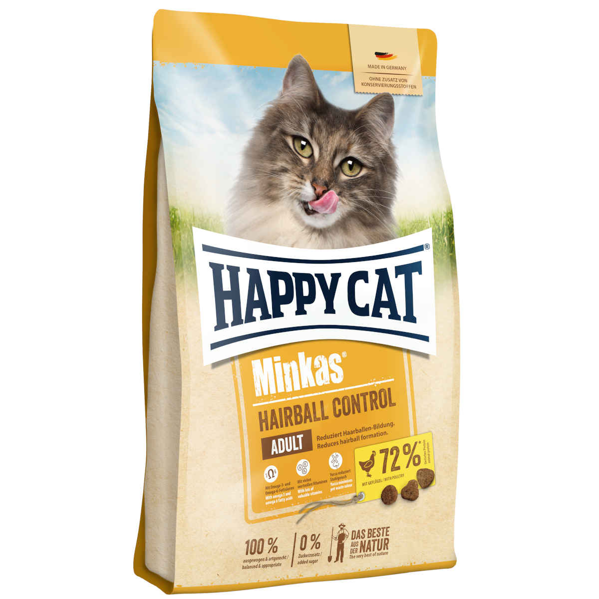 Happy Cat Minkas Hairball kurczak adult 10 kg