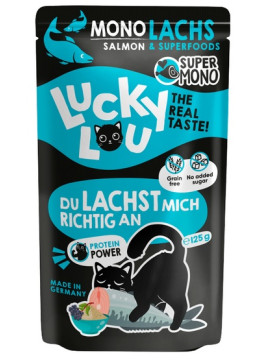 Lucky Lou SuperMono łosoś w bulionie 125 g