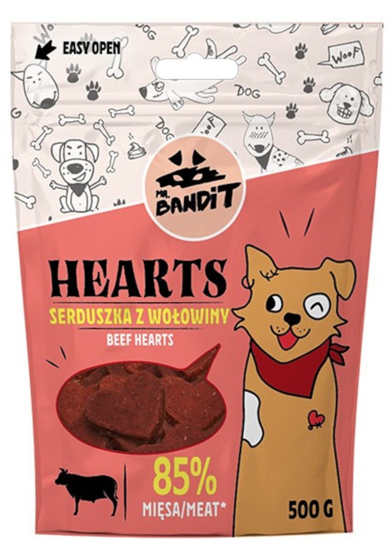 Mr. Bandit Hearts wołowina 500 g