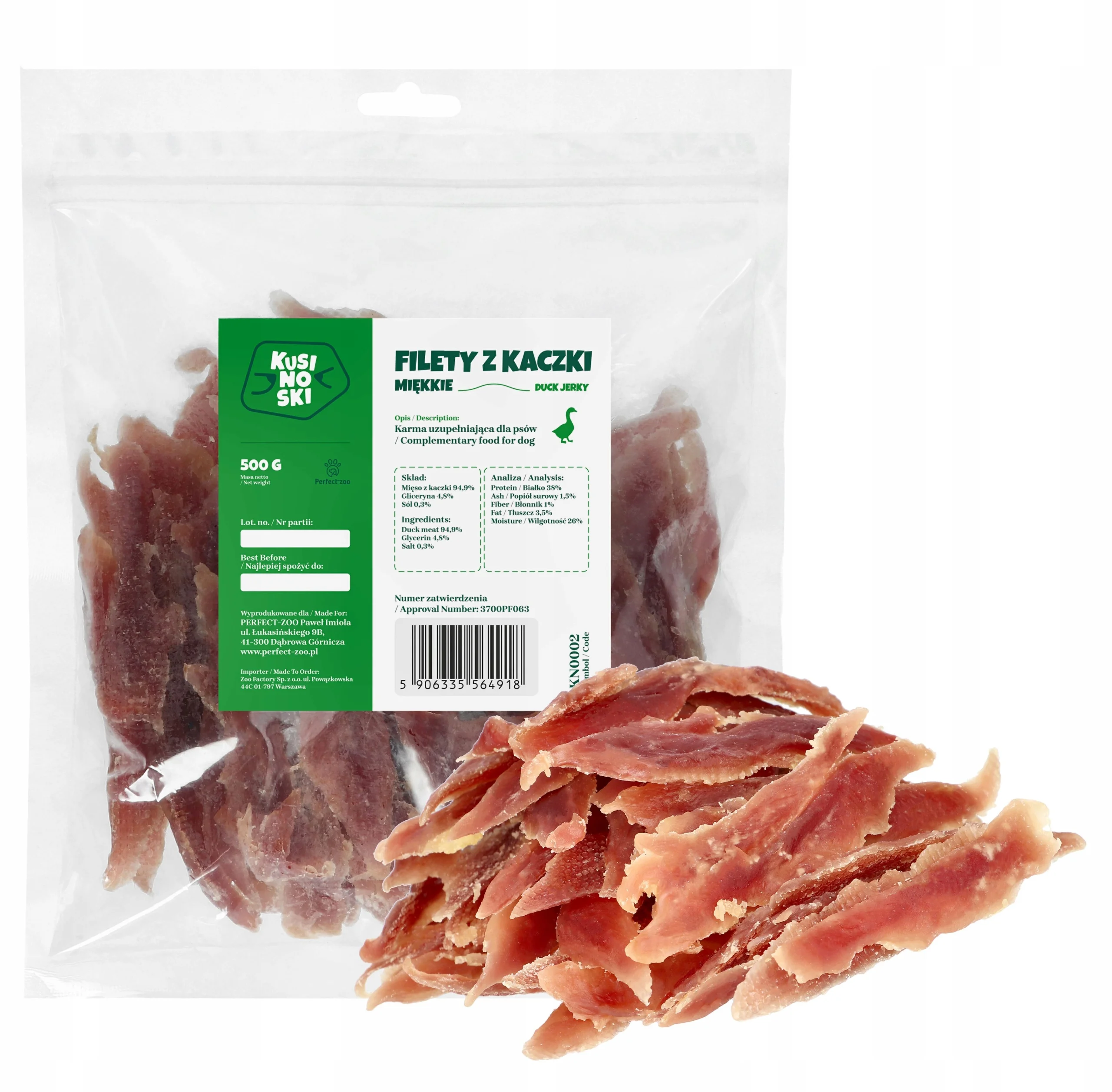 Kusinoski filety z kaczki 500 g