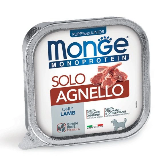 Monge Monoprotein Solo jagnięcina puppy 150 g