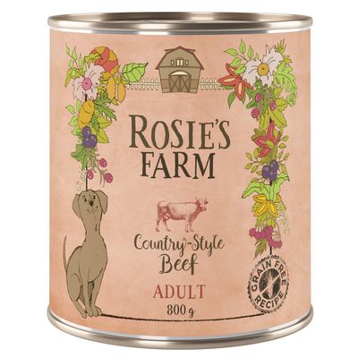 Rosie's Farm wołowina adult 800 g × 6