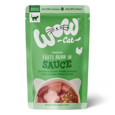 WOW kurczak w sosie adult 85 g × 8
