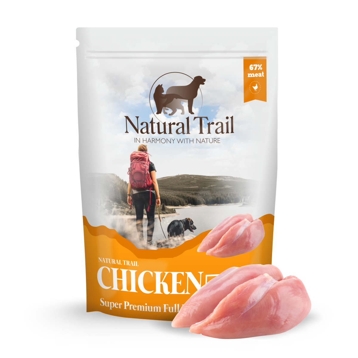 Natural Trail Monoprotein kurczak 500 g × 5
