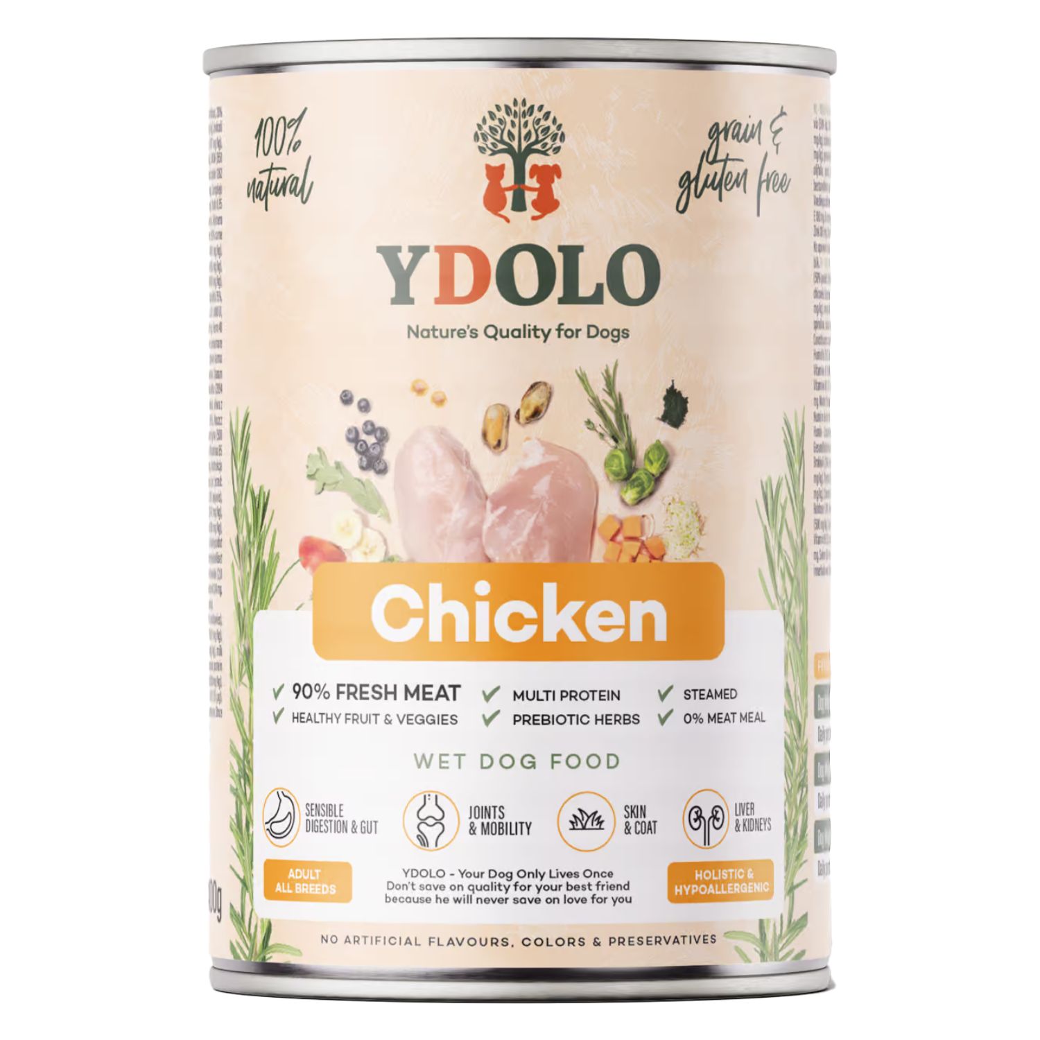 Ydolo Healthy & Pure kurczak, ryby 400 g