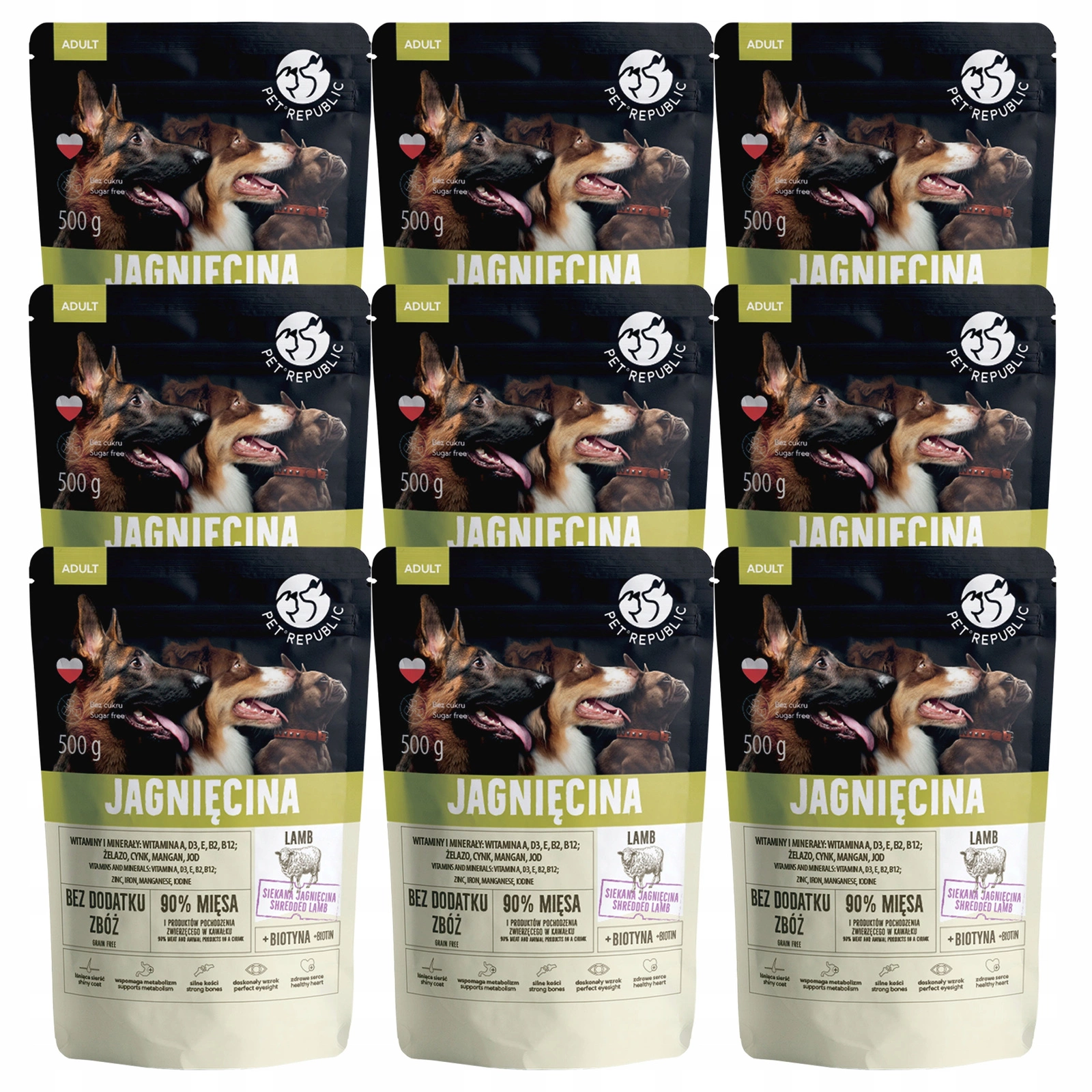 Pet Republic jagnięcina 500 g × 9
