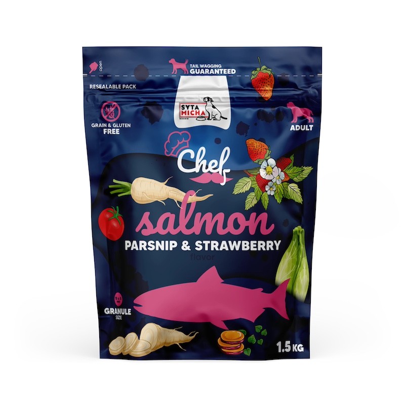 Syta Micha Chef łosoś adult 1,5 kg
