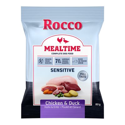 Rocco Mealtime Sensitive kurczak, kaczka adult 80 g