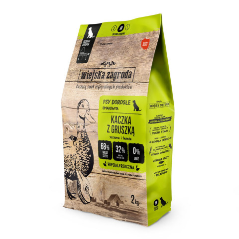 Wiejska Zagroda kaczka, gruszka adult średnie rasy, duże rasy 2 kg