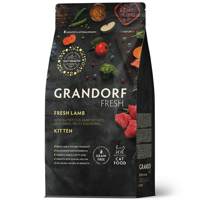 Grandorf Fresh jagnięcina z batatem kitten 400 g