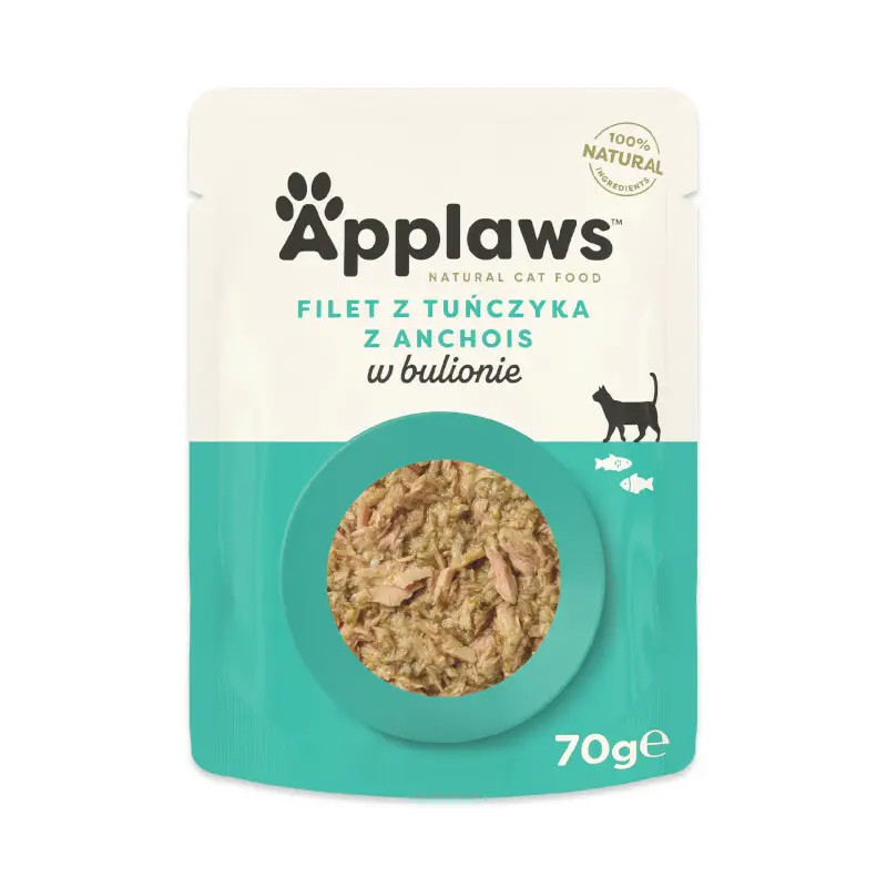 Applaws tuńczyk, anchois w bulionie 70 g