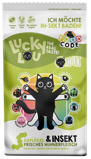 Lucky Lou Food Code Lifestage drób, owady adult 750 g
