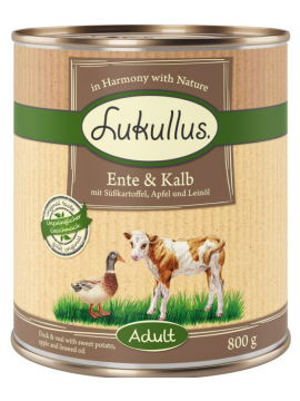 Lukullus Natural cielęcina, kaczka 800 g