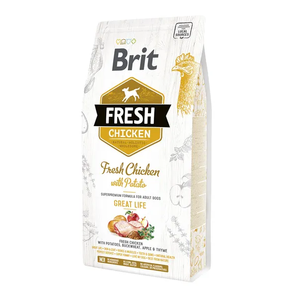 Brit Fresh kurczak adult 2,5 kg