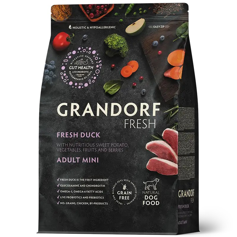 Grandorf Fresh kaczka adult małe rasy 1 kg