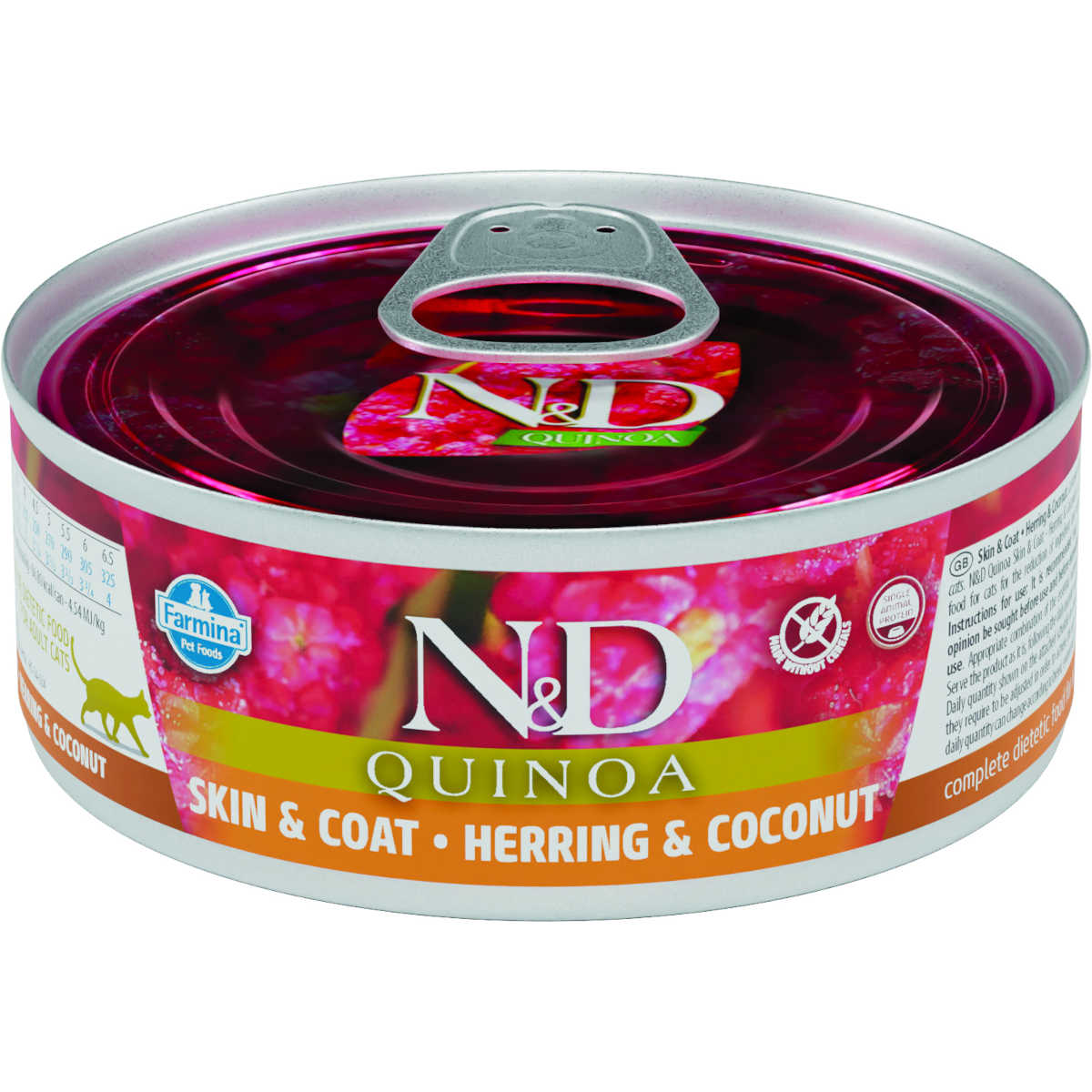 Farmina N&D Quinoa Skin & Coat śledź z quinoa pasztet adult 80 g