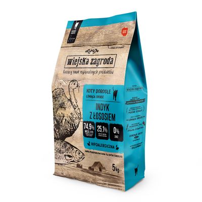 Wiejska Zagroda indyk, łosoś 5 kg