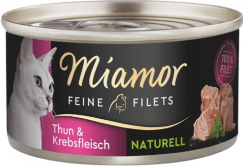 Miamor Feine Filets Digestive tuńczyk, krab kawałki adult 80 g