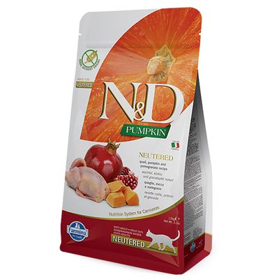 Farmina N&D Pumpkin Sterilised przepiórka z dynią adult 5 kg × 2