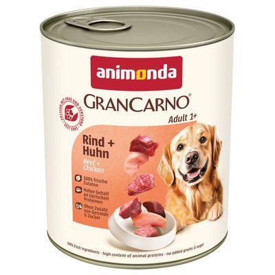 Animonda GranCarno Original kurczak, wołowina adult 800 g × 24