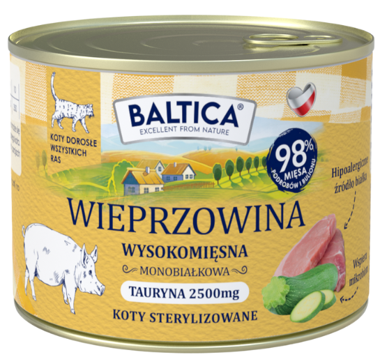 Baltica Sterilised wieprzowina adult 185 g