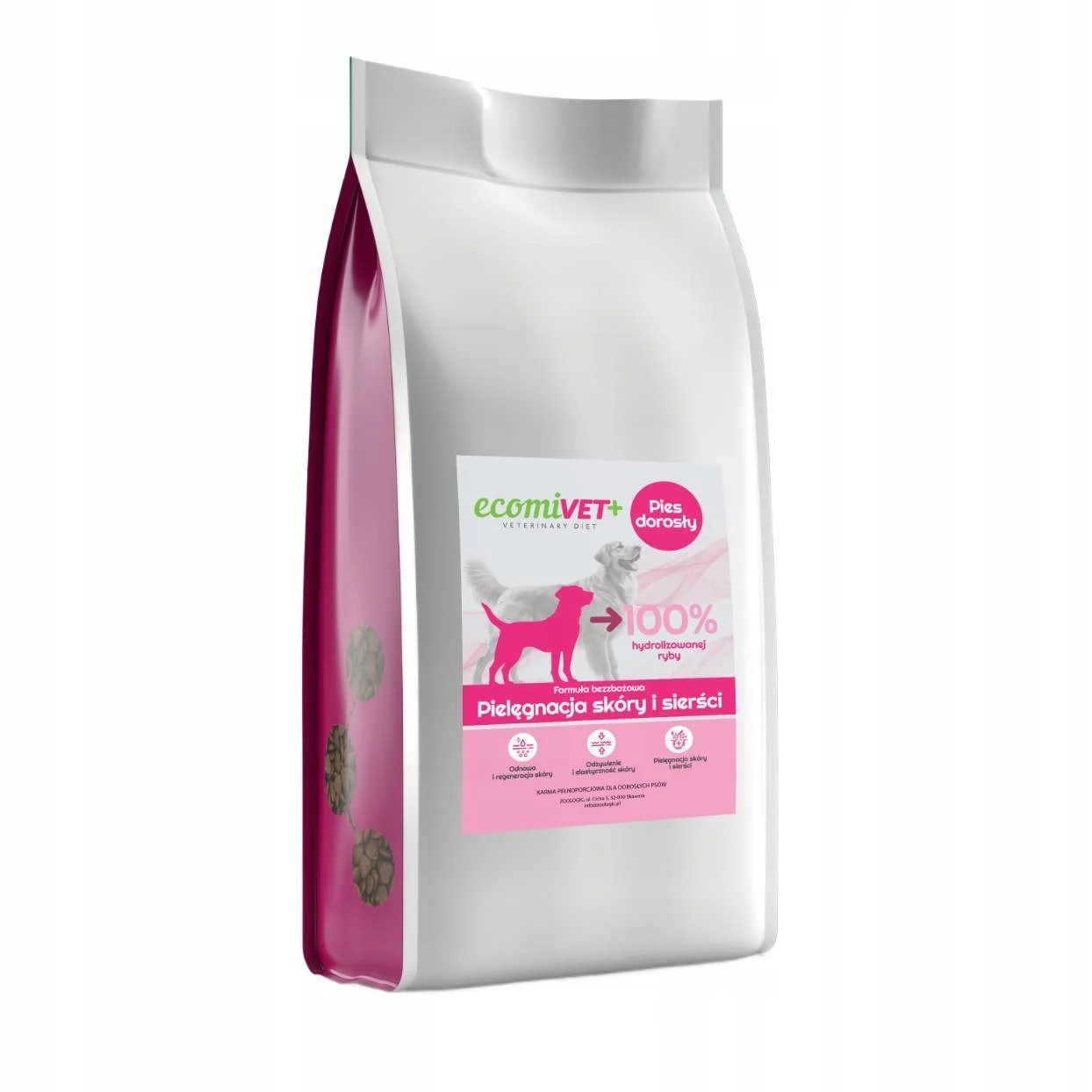 Ecomida EcomiVET+ biała ryba, łosoś 1,5 kg