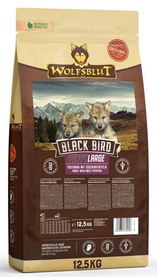 Wolfsblut Black Bird indyk puppy duże rasy 12,5 kg