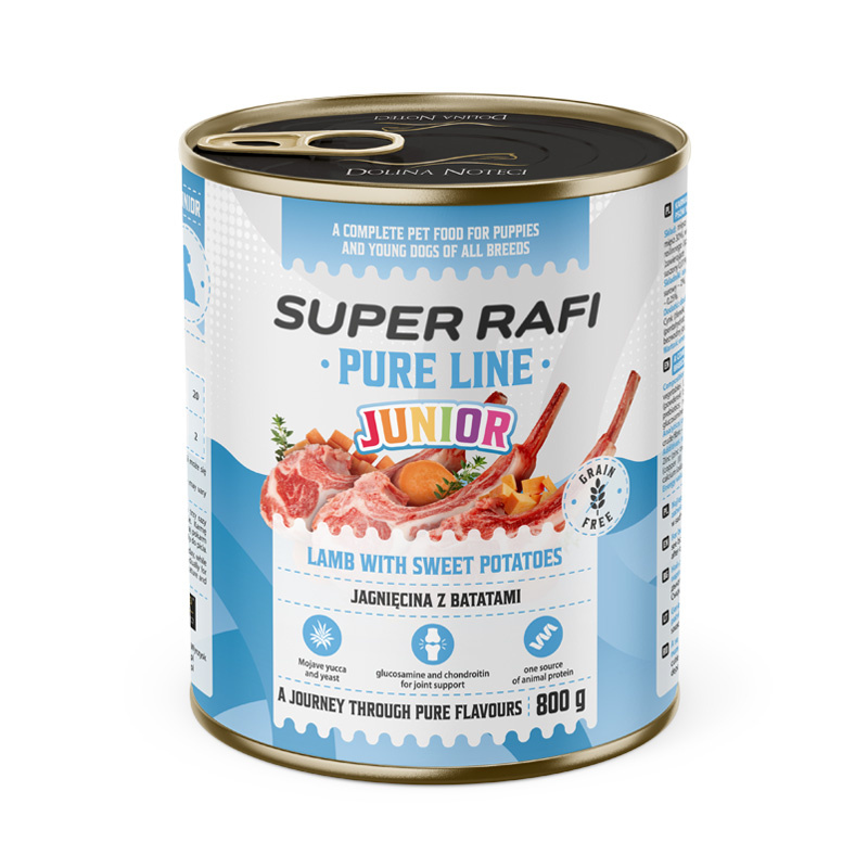 Rafi Pure Line jagnięcina z batatem junior 800 g