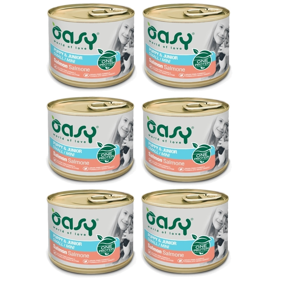Oasy łosoś junior małe rasy 200 g × 6