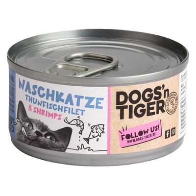 Dogs'n Tiger krewetki, tuńczyk 70 g × 12