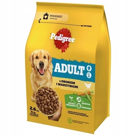 Pedigree kurczak adult średnie rasy, duże rasy 2.6 kg × 3