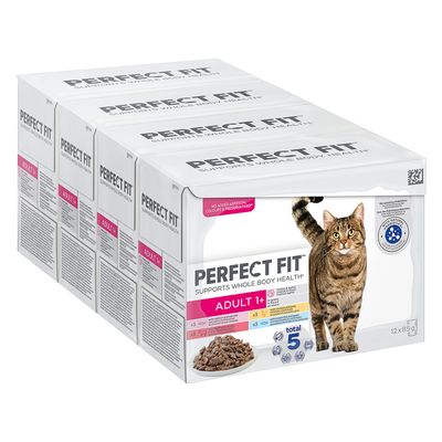 Perfect Fit mix smaków w sosie adult 85 g × 12