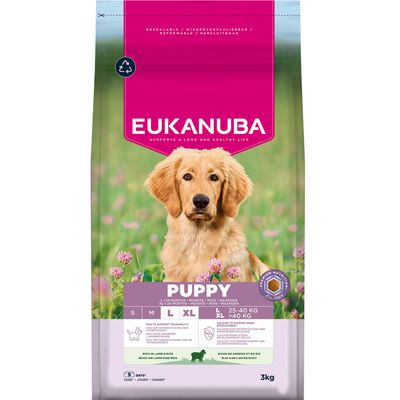 Eukanuba Premium Nutrition jagnięcina puppy duże rasy 3 kg