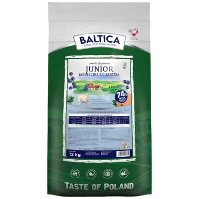 Baltica Smaki Regionów cielęcina, jagnięcina junior duże rasy 12 kg