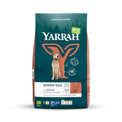 Yarrah Bio kurczak senior 10 kg × 2
