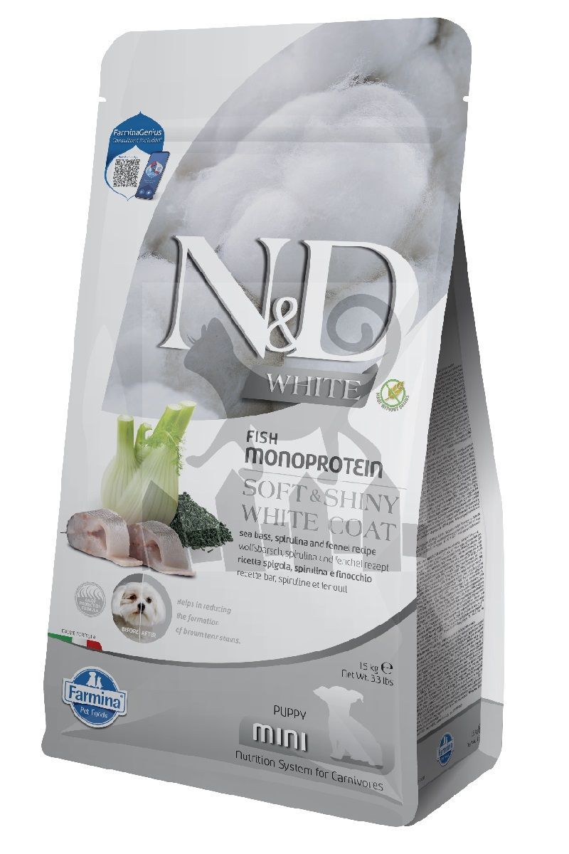 Farmina N&D White okoń morski puppy małe rasy 1,5 kg