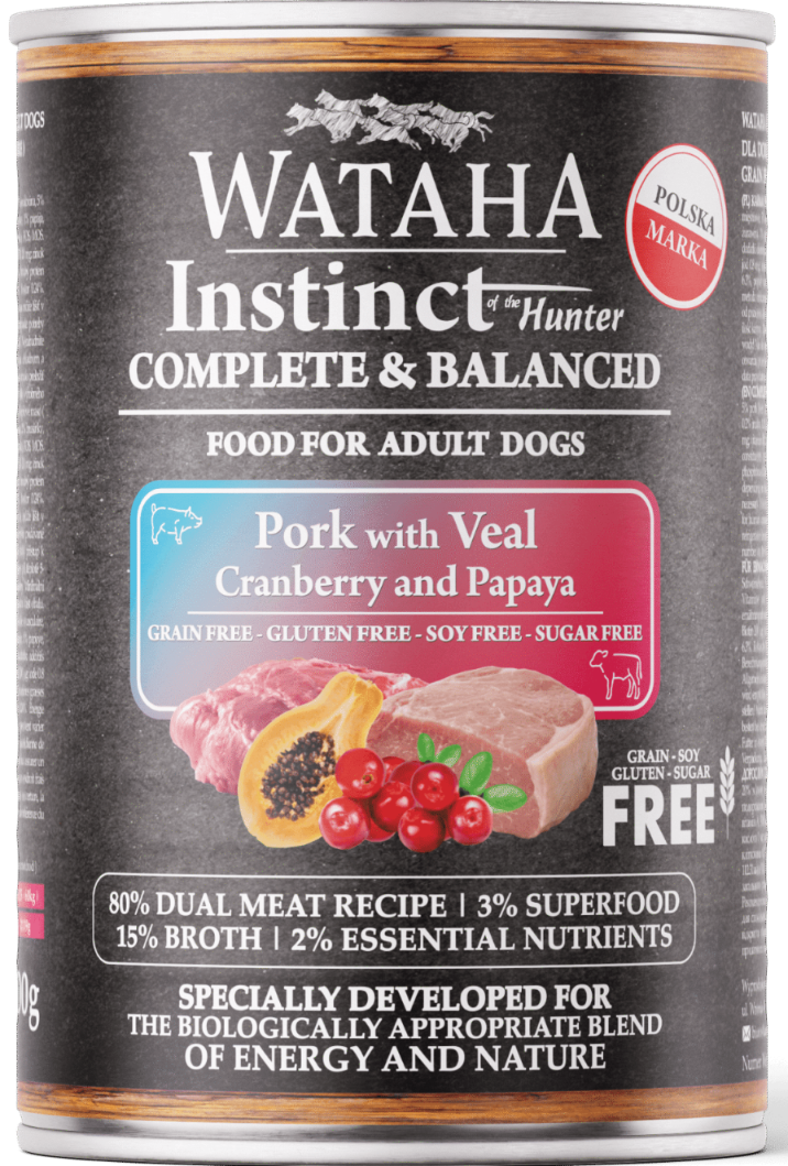 Wataha Instinct cielęcina, wieprzowina adult 400 g
